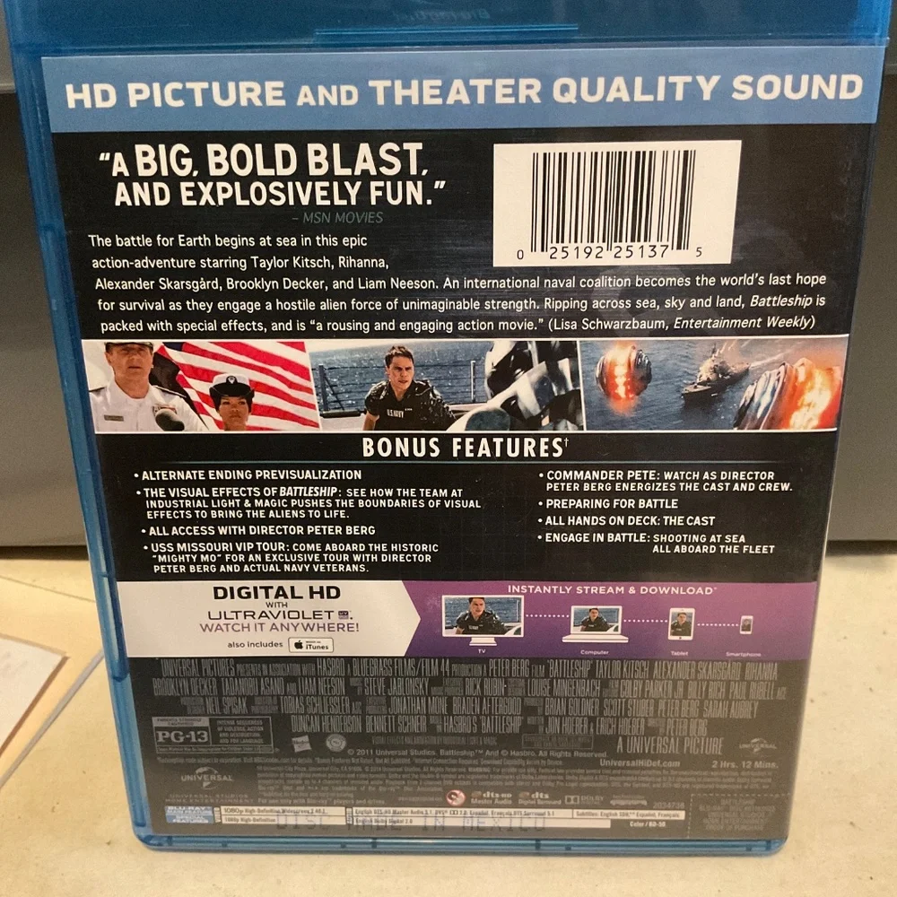 Blu Ray Disc - Battleship. V47